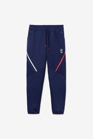 FILA Carty Tech Pants Navy / White / Red,Mens Clothing | CA.RGMKSW816